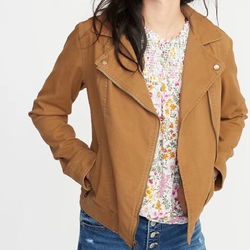Twill Moto Jacket